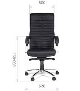 Офисное кресло CHAIRMAN 480 Экокожа премиум черная в Чите - предосмотр 1